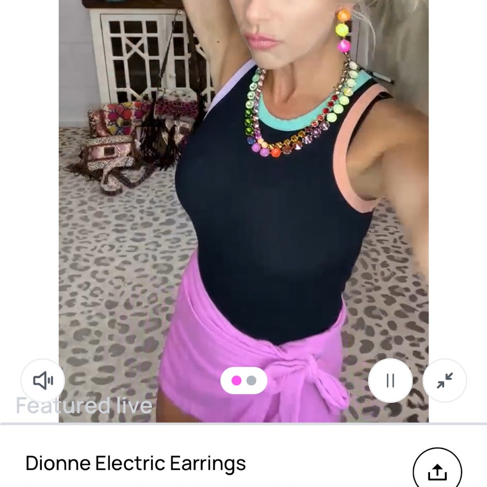 TOVA High End Swarovski Crystals Earrings